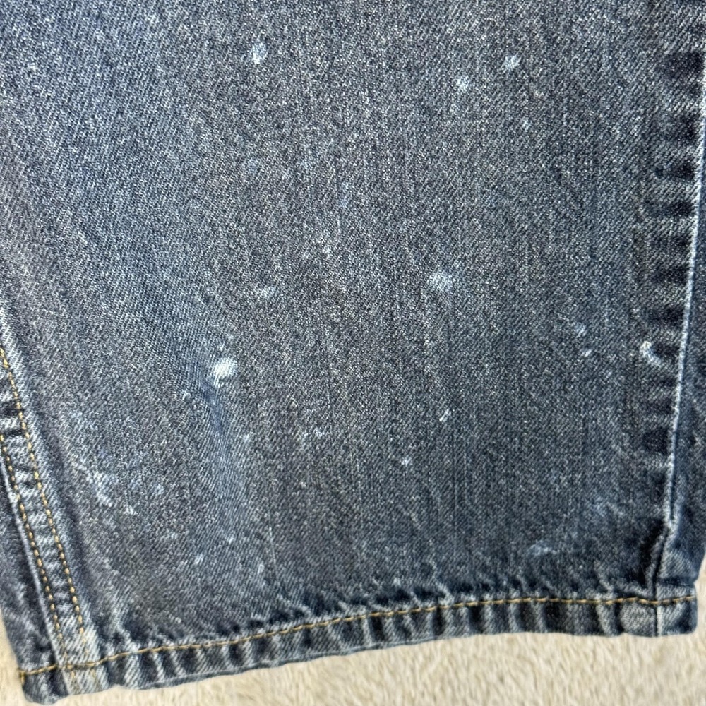 Levis 559 Jeans Mens 33x34 Blue Relaxed Straight Denim Medium Wash Paint - Picture 4 of 12